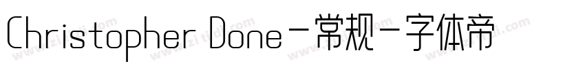 Christopher Done-常规字体转换